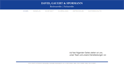 Desktop Screenshot of kanzlei-david-gauert.de